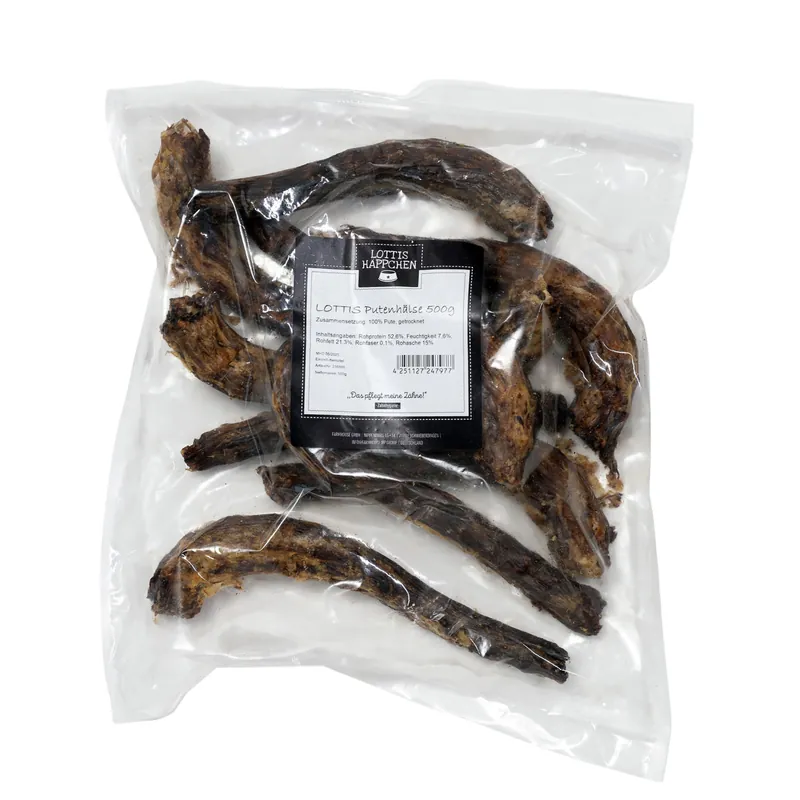 LOTTIS HÄPPCHEN Putenhälse 500 g Begrenztes Angebot
